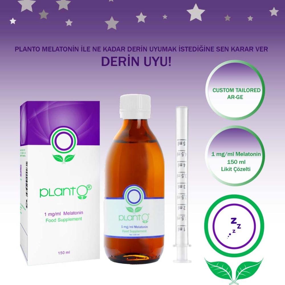Planto® 1 mg/1 ml Melatonin Likit Çözelti (150 ml)