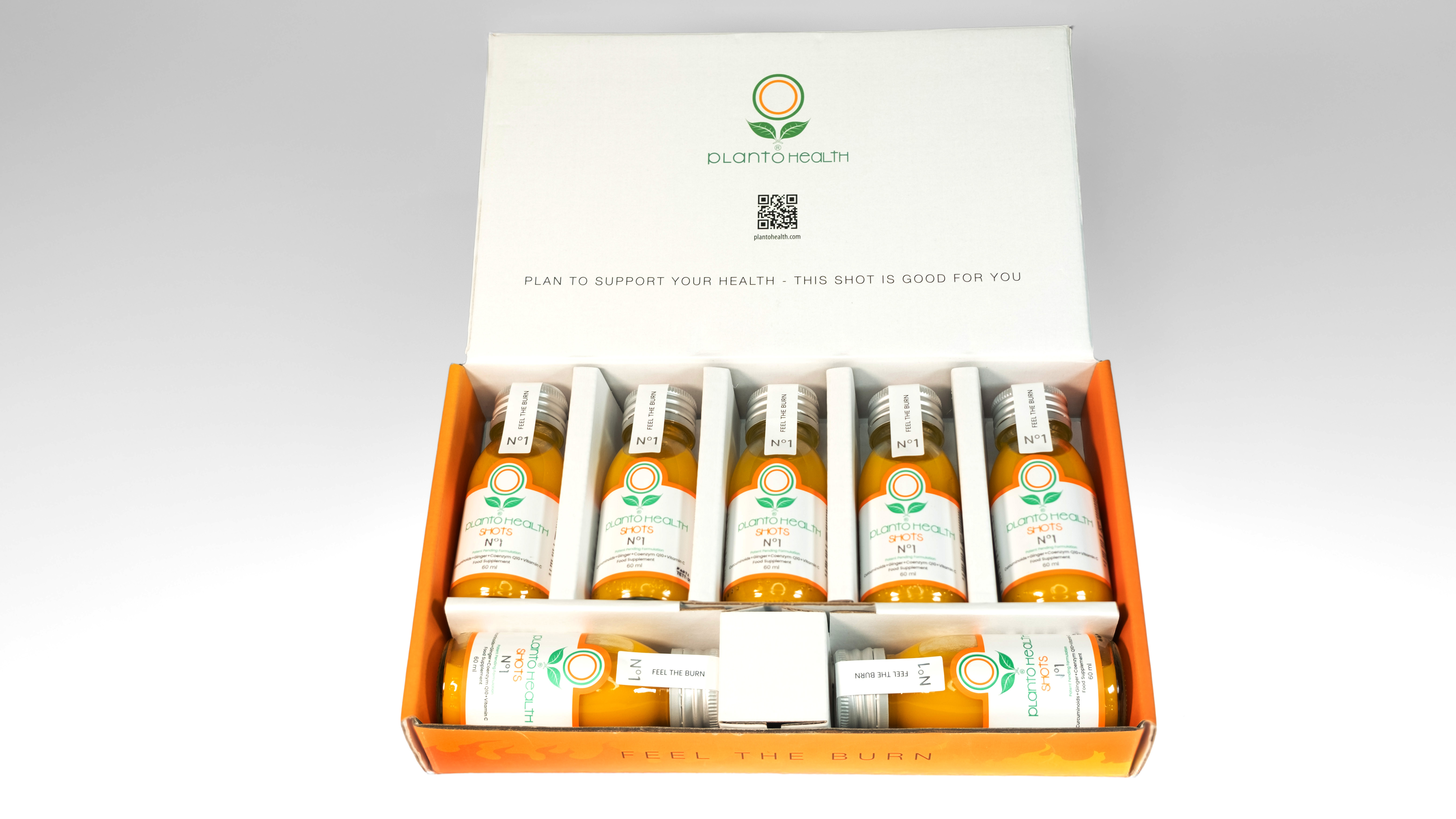 PlantoHealth Shots No.1: Kurkumin+Ginger Shot + Vitamin C + Koenzim Q10 -AVANTAJLI YEDİLİ PAKET