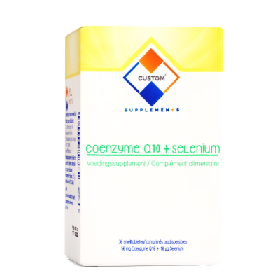 Custom Supplements® 50 mg Koenzim Q10 + 10 mcg Selenyum Ağızda Dağılan Tablet (30 Tablet)