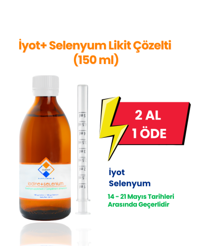 Custom Supplements® 100 mcg İyot+100 mcg Selenyum Likit Çözelti (150 ml)